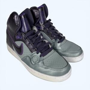 Nike Son of Force Women's Mid Basketball Shoes Purple Silver size 7.5 616303-020